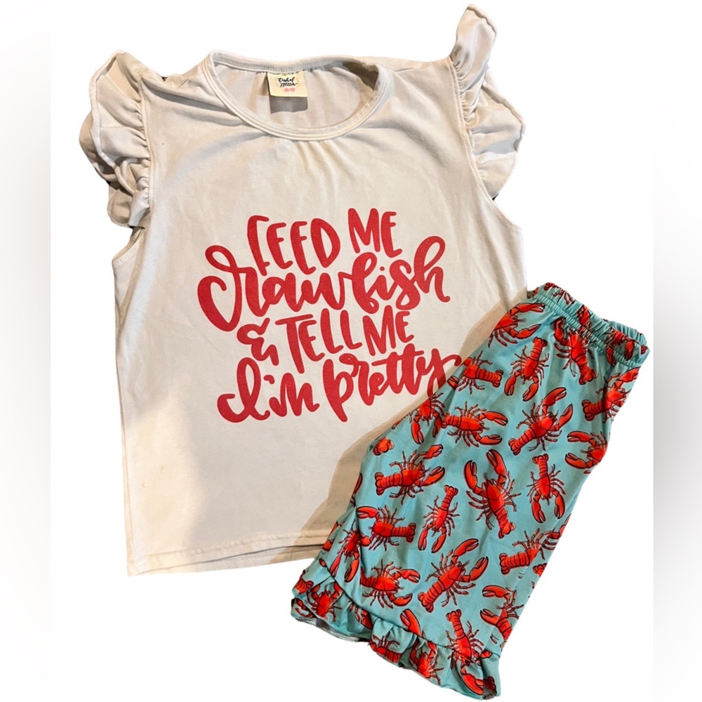 Young girls boutique crawfish set